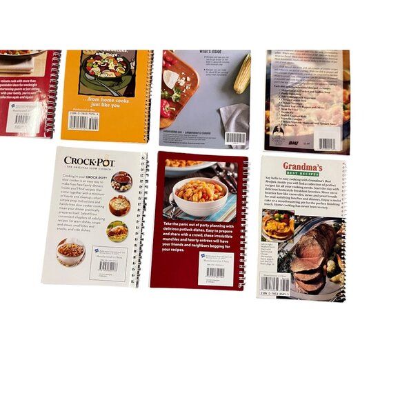 Lot 10 Small Paperback Cookbooks Crockpot Amish Pampered Chef Tupperware - Picture 10 of 11